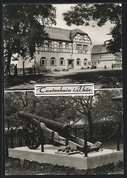 AK Tautenhain i. Thür., Gasthaus Kanone