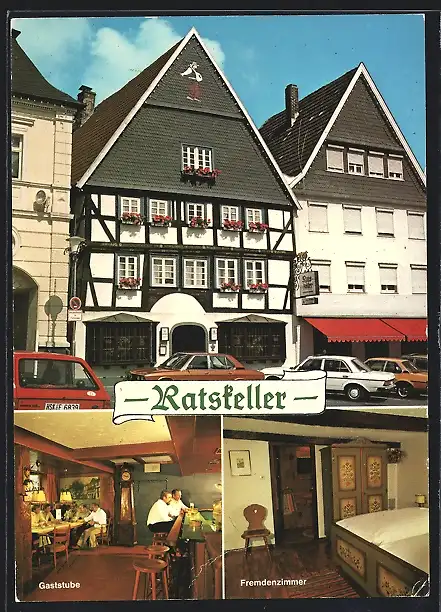 AK Arnsberg / Sauerland, Gasthaus und Pension Ratskeller, Alter Markt 36