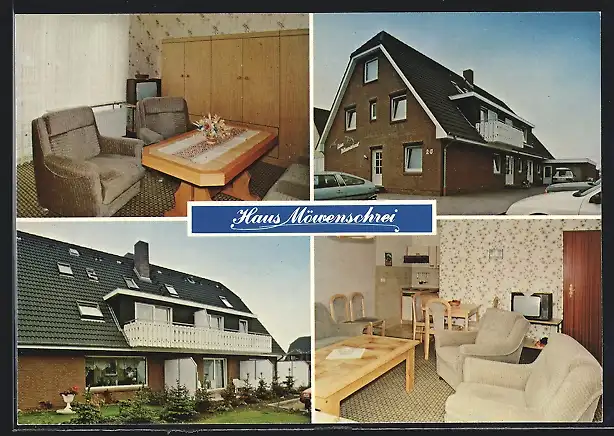 AK Büsum, Hotel-Pension Haus Möwenschrei, Föhrer Weg 20