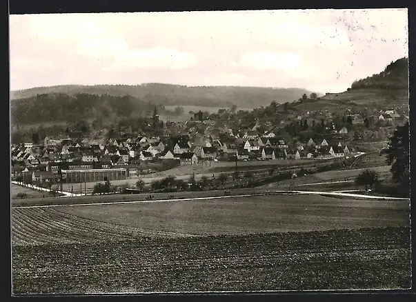 AK Hoof / Kassel, Ortsansicht aus der Vogelschau