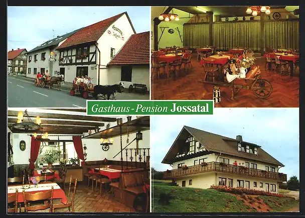 AK Breitenbach am Herzberg OT Oberjossa, Gasthaus und Pension Jossatal Paul Koch, Innenansichten