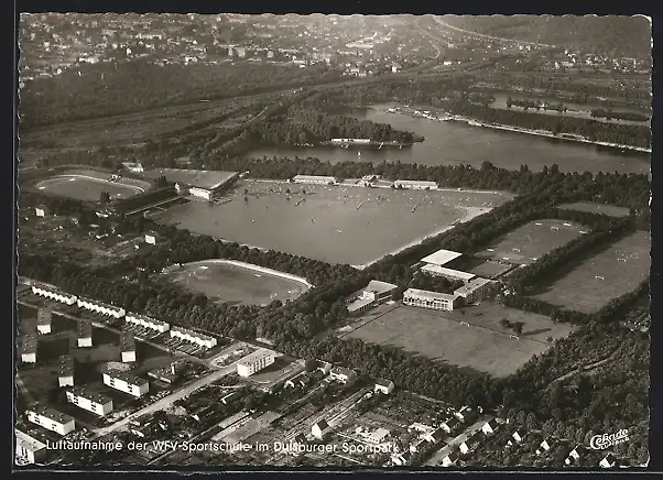 AK Duisburg, WFV-Sportschule im Duisburger Sportpark, Fliegeraufnahme