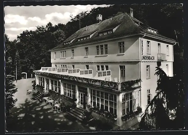 AK Bad Ems, Eisenbahner-Erholungsheim Haus Lindenbach