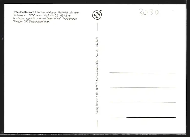 AK Südkampen-Walsrode, Hotel-Restaurant Landhaus Meyer, Innenansichten