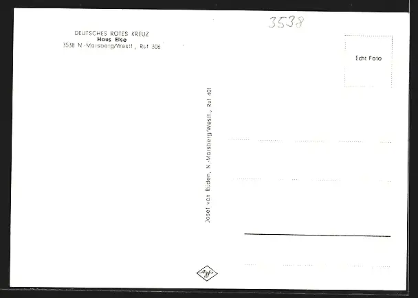 AK N.-Marsberg /Westf., Pension Haus Else, Deutsches Rotes Kreuz