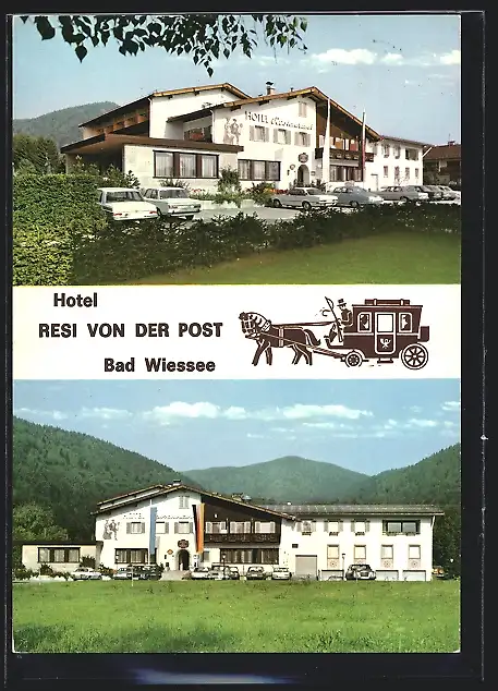 AK Bad Wiessee, Hotel Resi von der Post Fam. Kammhuber, Mehrfachansicht