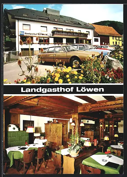 AK Epfenhofen /Schwarzwald, Landgasthof Löwen Familie W. Merk, Innenansicht