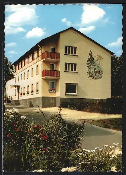 AK Oedsbach bei Oberkirche, Gasthof-Pension Zum Grünen Baum Familie Karl Müller