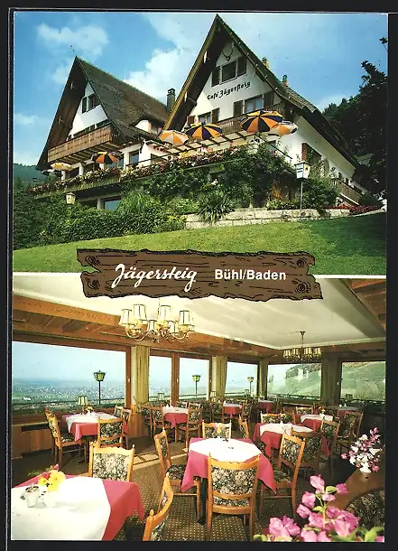 AK Bühl-Kappelwindeck /Schwarzwald, Restaruant Jägersteig Familie Leppert, Innenansicht