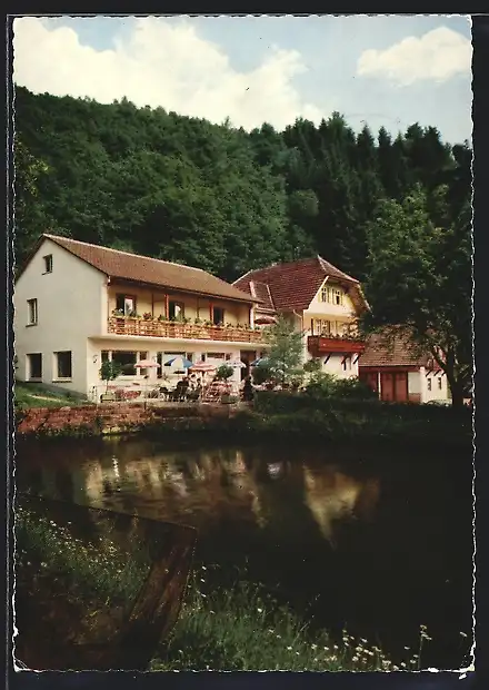 AK Oberharmersbach-Löcherberg im Schwarzwald, Hotel Haus Schwarzwald-Idyll Ludwig Kempf