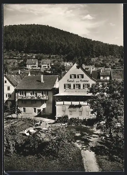 AK Calmbach /Schwarzwald, Hotel Sonne von Fritz Richt