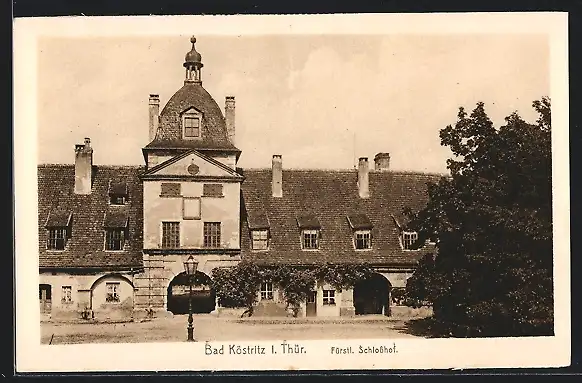 AK Bad Köstritz i. Thür., Fürstlicher Schlosshof