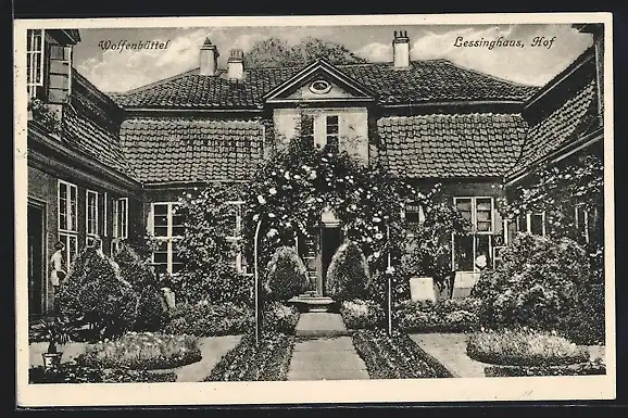 AK Wolfenbüttel, Lessinghaus, Hof