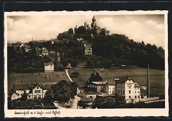 AK Braunfels a. d. Lahn, Teilansicht mit Schloss