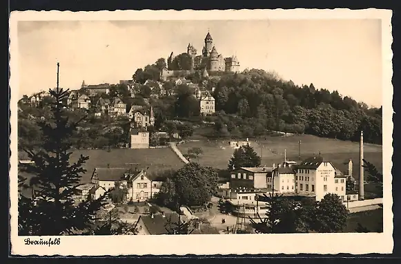 AK Braunfels, Teilansicht mit Schloss