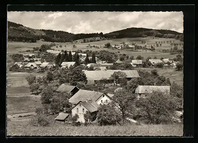 AK Gresgen / Schwarzwald, Panorama mit Gasthof-Pension Zum Löwen