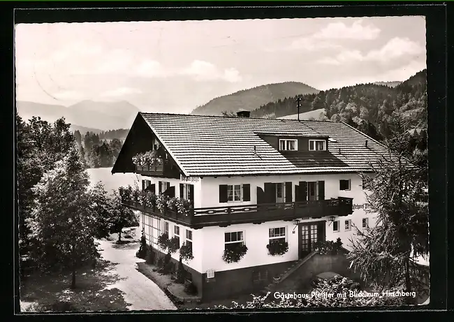 AK Bad Wiessee / Oberbayern, Pension Pfeiffer, Freihausstr. 9