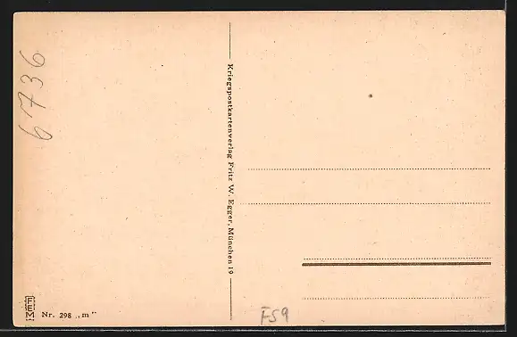 AK Inchy, Ortspartie mit Kirche