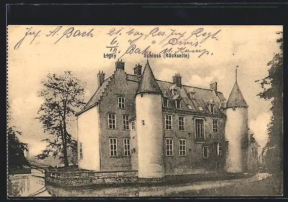 AK Ligny, Schloss Rückseite