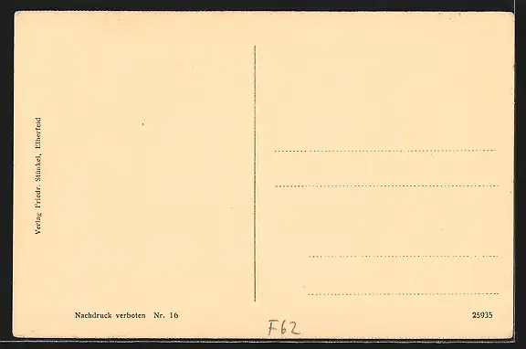 AK Douvrin, Strassenpartie mit zerstörten Häusern