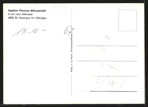 AK St. Georgen im Attergau, Gasthof-Pension Attergauhof