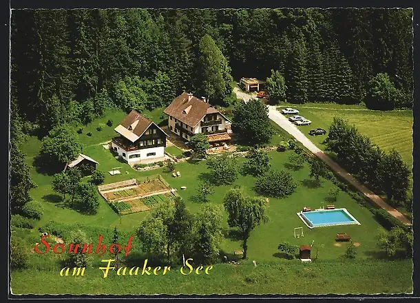 AK Faak am See / Kärnten, Pension Sonnhof, Inh. Odraschka, St. Stefanerweg 5