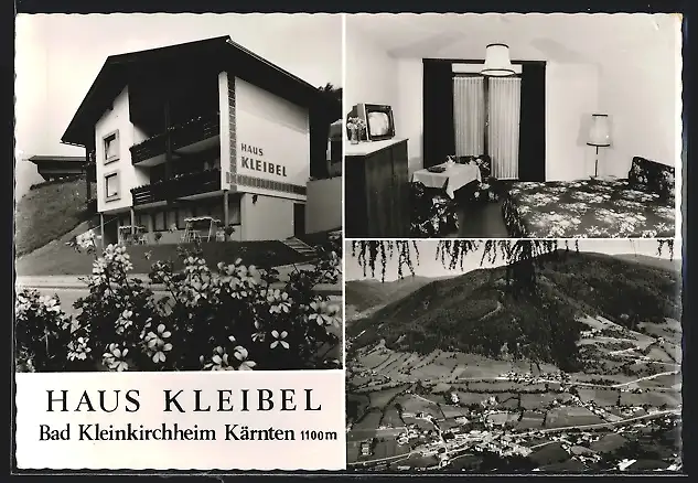AK Bad Kleinkirchheim / Kärnten, Pension Haus Kleibel, Ortspanorama