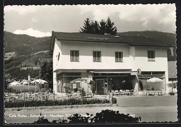 AK Kötschach-Mauthen / Kärnten, Café Reiter