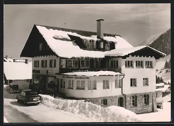AK Hirschegg, Fremdenheim & Bäckerei Pühringer im Winter