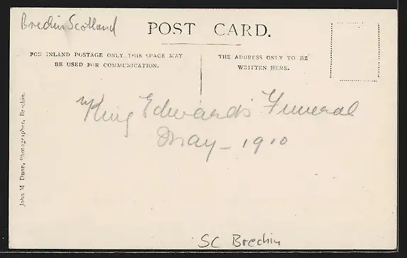 AK Brechin, King Edwards Funeral-Procession 1910