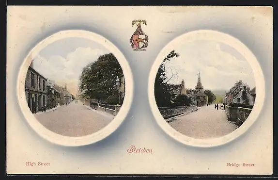 AK Strichen, High Street, Bridge Street, Wappen