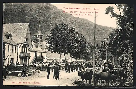 AK Bossost, Feria de San Juan, Tiermarkt