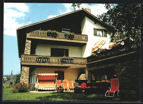 AK Zwiesel / Bayr. Wald, Pension Haus Thomas, Bes. Fam. Richter, Degenbergerstr. 11