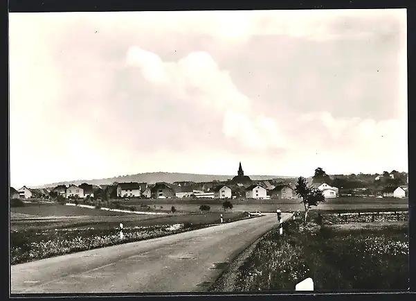 AK Breuna, Panoramablick zum Ort