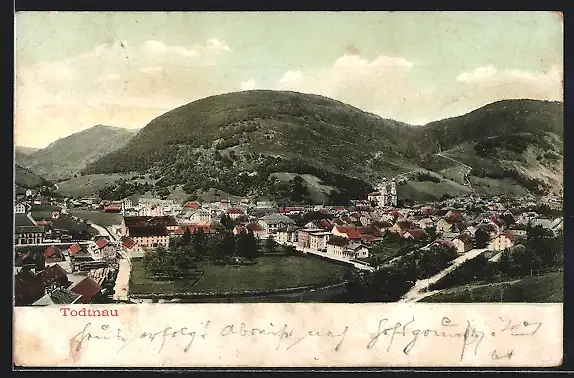 AK Todtnau, Teilansicht mit Kirche