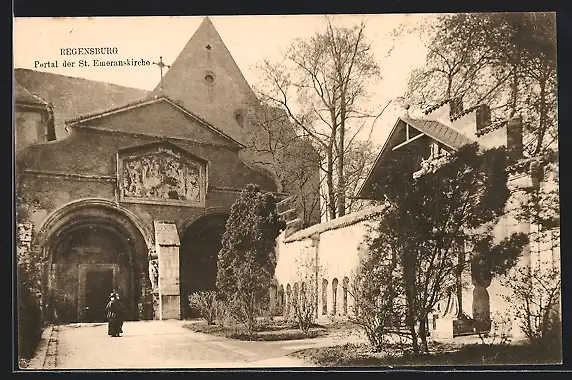AK Regensburg, Portal der St. Emeranskirche