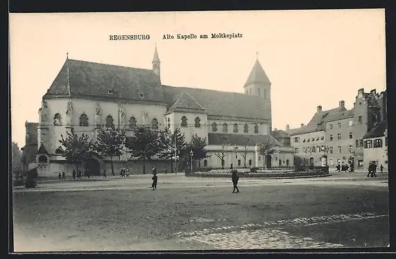 AK Regensburg, Alte Kapelle am Moltkeplatz