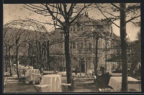 AK Friedrichroda i. Th., Hotel Tiergarten Fritz Creuzburg