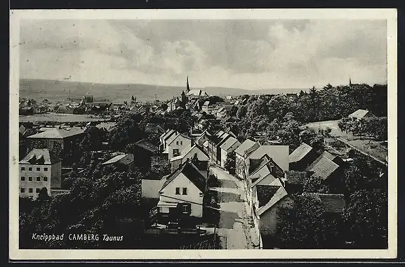 AK Camberg /Taunus, Teilansicht mit Strassenpartie