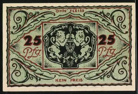 Notgeld Scharmbeck 1923, 25 Pfennig, Wappen