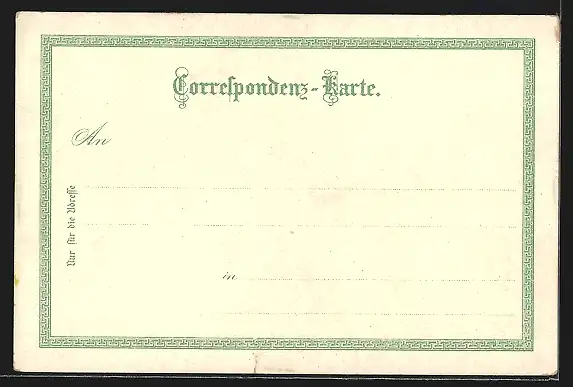 Lithographie Frankfurt a. M., Opernhaus und Dom