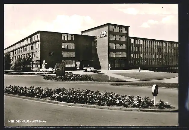 AK Heiligenhaus / Velbert, Blick zum AEG-Haus