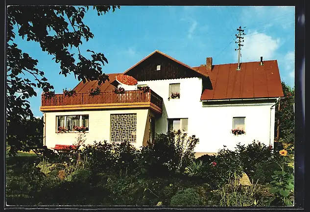 AK Neubau / Fichtelgebirge, Hotel Haus Babo, Marienweg 1