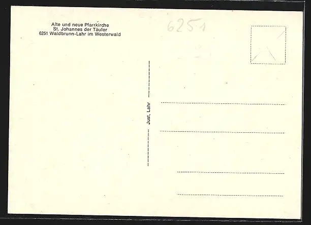 AK Waldbrunn / Westerwald, Alte und neue Kirche