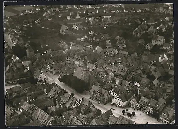 AK Altdorf / Nbg., Teilansicht vom Flugzeug aus