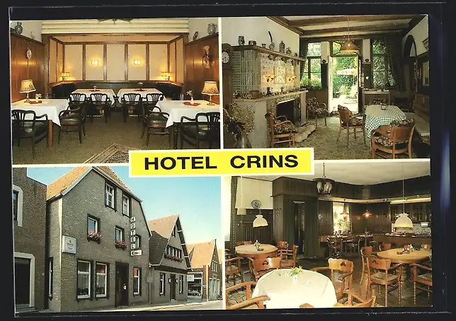 AK Horstmar / W., Hotel Crins, Münsterstrasse 11, Innenansichten