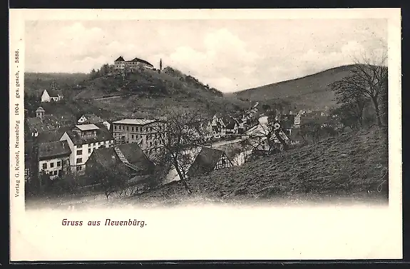AK Neuenbürg / Württ., Ortsansicht