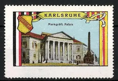 Reklamemarke Karlsruhe, Markgräfl. Palais