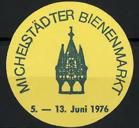 Reklamemarke Michelstadt, Michelstädter Bienenmarkt 1976, Turm