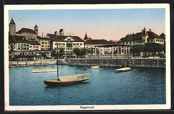 AK Rapperswil, Hafenpartie mit Hotel